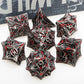 Tree Root Metal Dice Set – Red Polyhedral Dice for D&D, Pathfinder & RPGs Gamers Guild