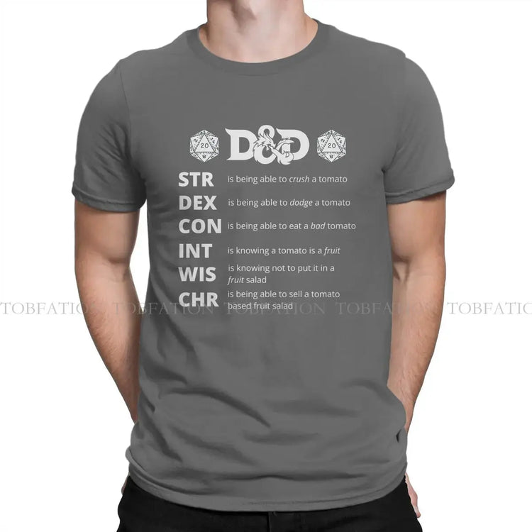 Hip Hop DnD T-Shirt – Fluffy Printed Cotton Tee | Creative Gamer Gift for Men Gamers Guild
