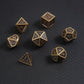 7-Piece Bronze Metal Polyhedral Dice Set – Durable RPG Dice for Dungeons & Dragons, MTG & Tabletop Games Gamers Guild