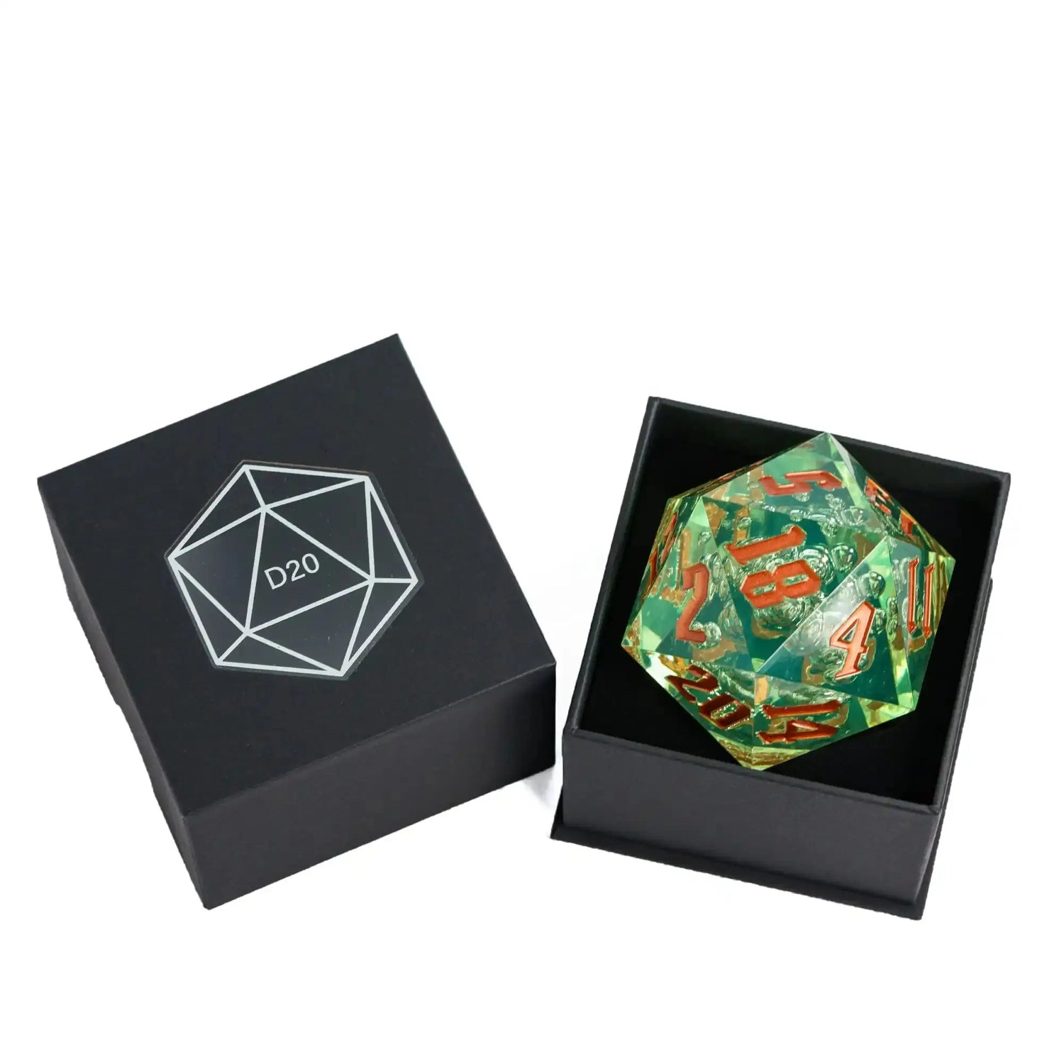 Crystal 55mm D20 Dice – Oversized Acrylic Polyhedral Die for D&D, RPGs & Party Games  Transparent or Solid Color Gamers Guild