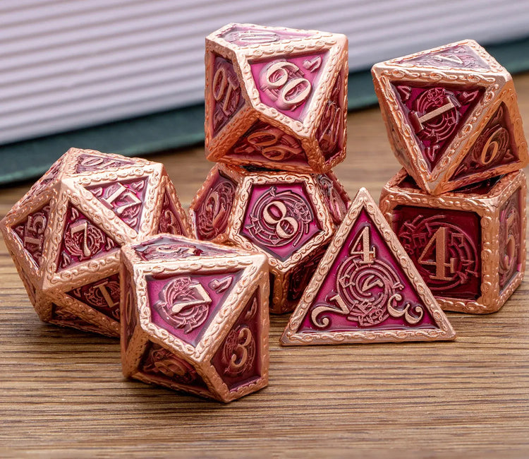 Music DND Metal Dice Set – Polyhedral Dice for Dungeons & Dragons, Pathfinder & RPGs Gamers Guild