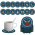 DND 5e Class Coaster Set – 14-Piece Silicone RPG Drink Mats with Holder, Non-Slip & Heat Resistant Gamers Guild
