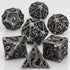 7-Piece Hollow Dragon Metal Dice Set – Intricately Carved Polyhedral Dice for Dungeons & Dragons, Pathfinder & RPG Tabletop Games Gamers Guild