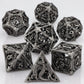 7-Piece Hollow Dragon Metal Dice Set – Intricately Carved Polyhedral Dice for Dungeons & Dragons, Pathfinder & RPG Tabletop Games Gamers Guild