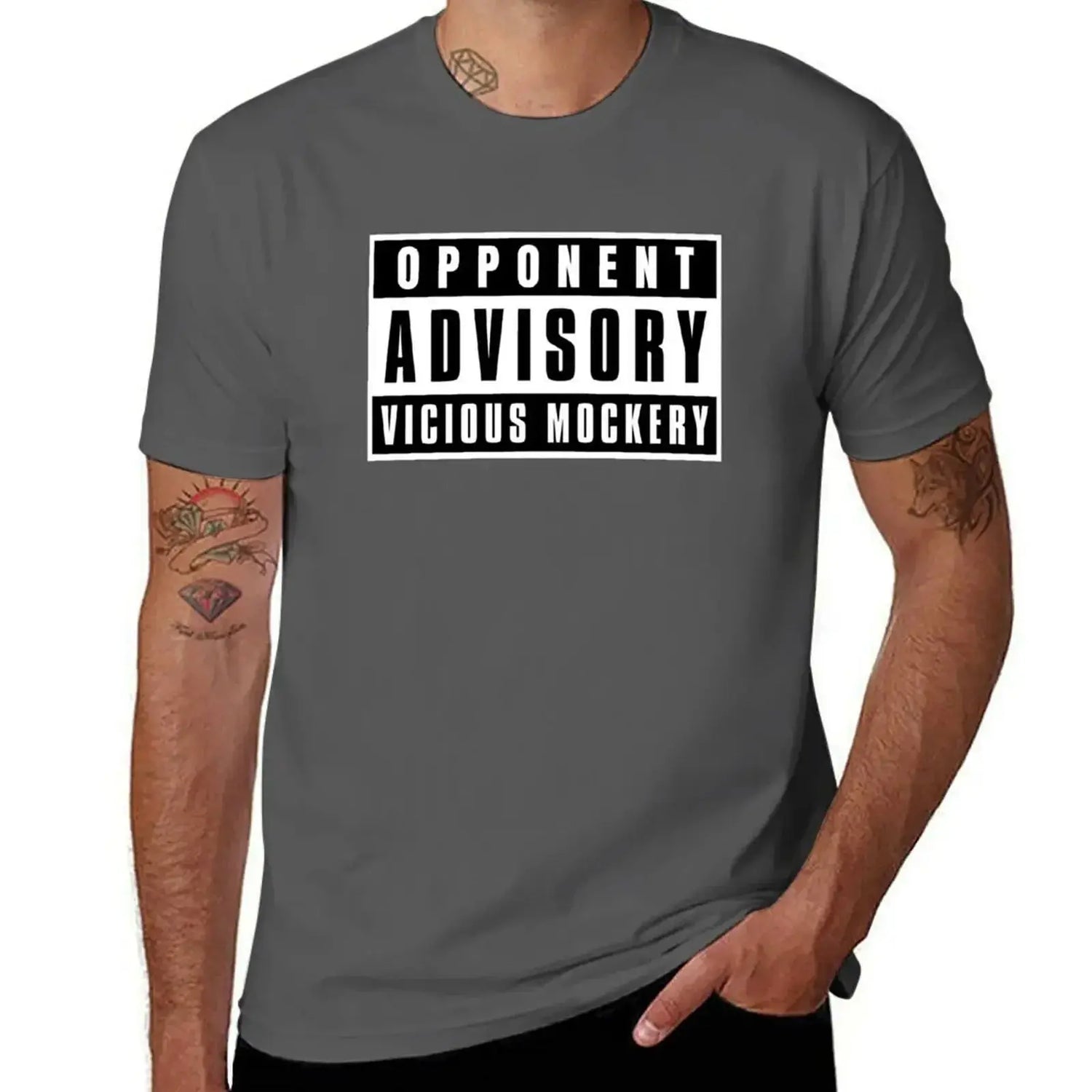 Opponent Advisory: Vicious Mockery T-Shirt – Funny DND Bard Spell Tee | Plus Size RPG Top for Men Gamers Guild