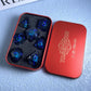 Dragon’s Eye Liquid Core Dice Set – Sharp Edge Polyhedral Resin Dice for D&D, Pathfinder & RPGs Gamers Guild