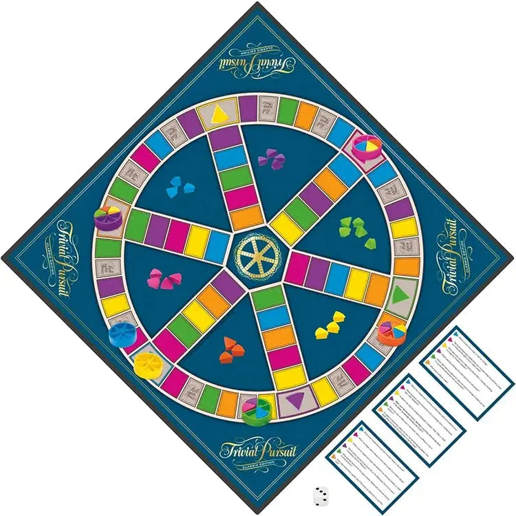 Trivial Pursuit Classic Edition Board Game – Retro 1980s Style | 2400 Questions in 6 Categories | Perfect for Parties & Family Fun Gamers Guild