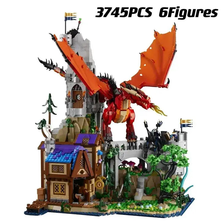 Red Dragon’s Tale – 3745pcs Fantasy Building Block Set for Dungeons & Tabletop Display Gamers Guild