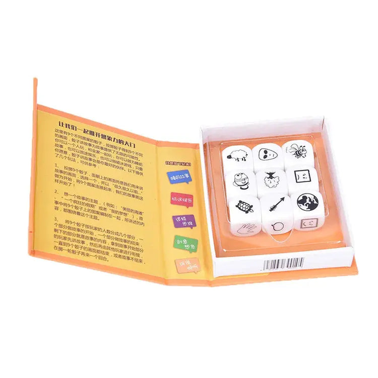Story Dice Set – 9-Piece Acrylic Puzzle Dice for Creative Storytelling & Board Games  Kids & RPG-Friendly Gamers Guild