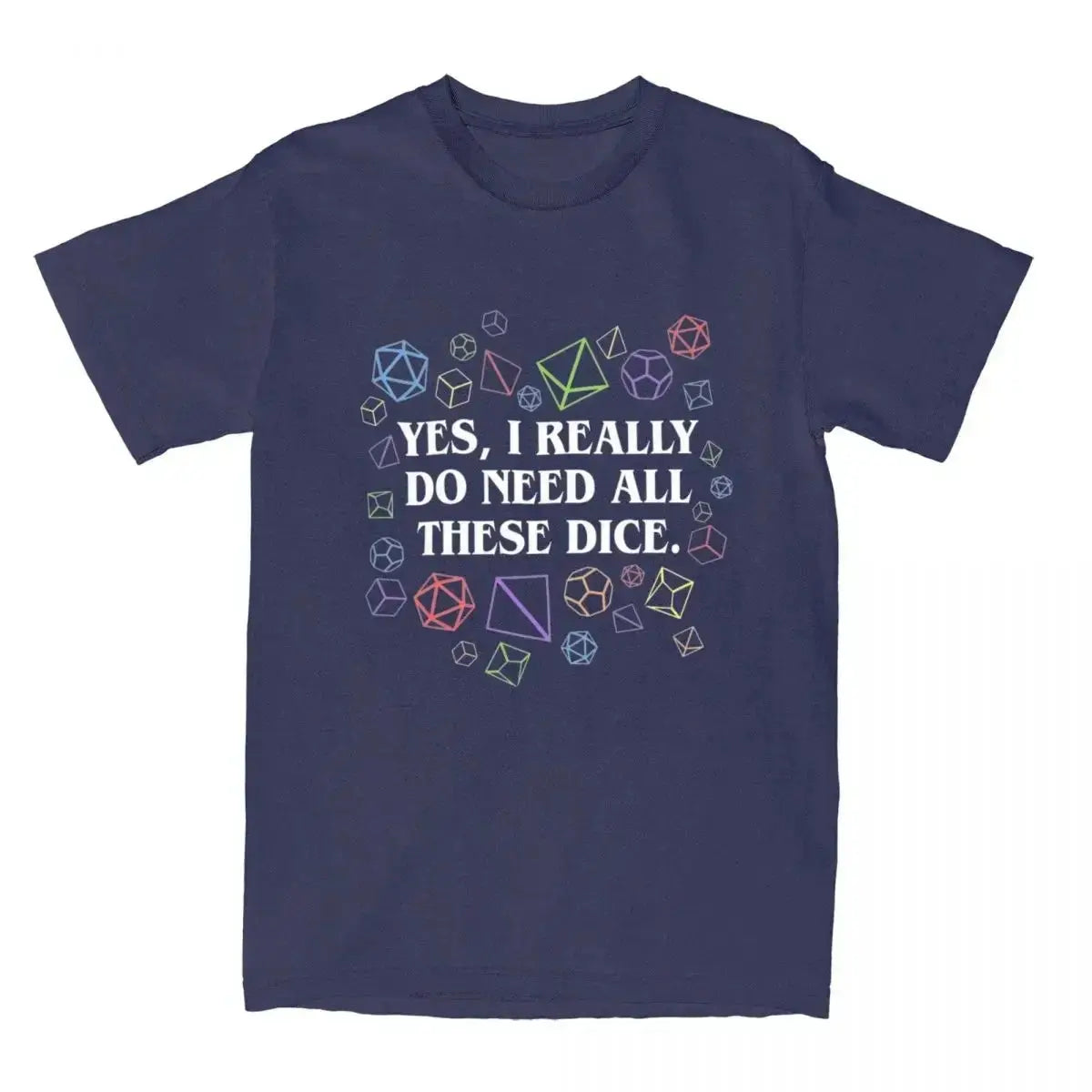 Dungeon & Dragon Dice T-Shirt – 100% Cotton RPG Tee for Men & Women | Tabletop Gaming Fashion Gamers Guild