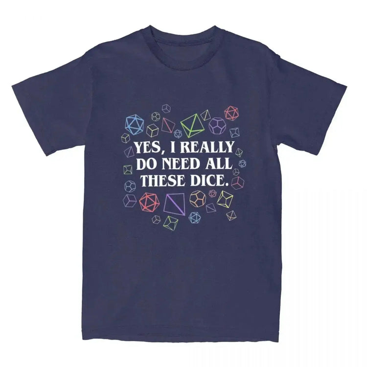 Dungeon & Dragon Dice T-Shirt – 100% Cotton RPG Tee for Men & Women | Tabletop Gaming Fashion Gamers Guild