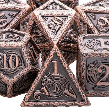 Music DND Metal Dice Set – Polyhedral Dice for Dungeons & Dragons, Pathfinder & RPGs Gamers Guild