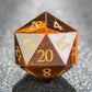 Tigerite Pirate Dice Set – 7pc Resin Polyhedral Dice with Golden Script for DND, COC & RPG Tabletop Play Gamers Guild