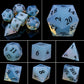 Purple Crystal Stone & Gem Dice Set – Sharp Edge Polyhedral Dice for D&D, Pathfinder & RPGs Gamers Guild