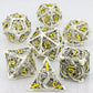 7-Piece Hollow Dragon Metal Dice Set – Intricately Carved Polyhedral Dice for Dungeons & Dragons, Pathfinder & RPG Tabletop Games Gamers Guild