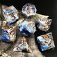 Handmade Resin Polyhedral Dice Set for RPG Games