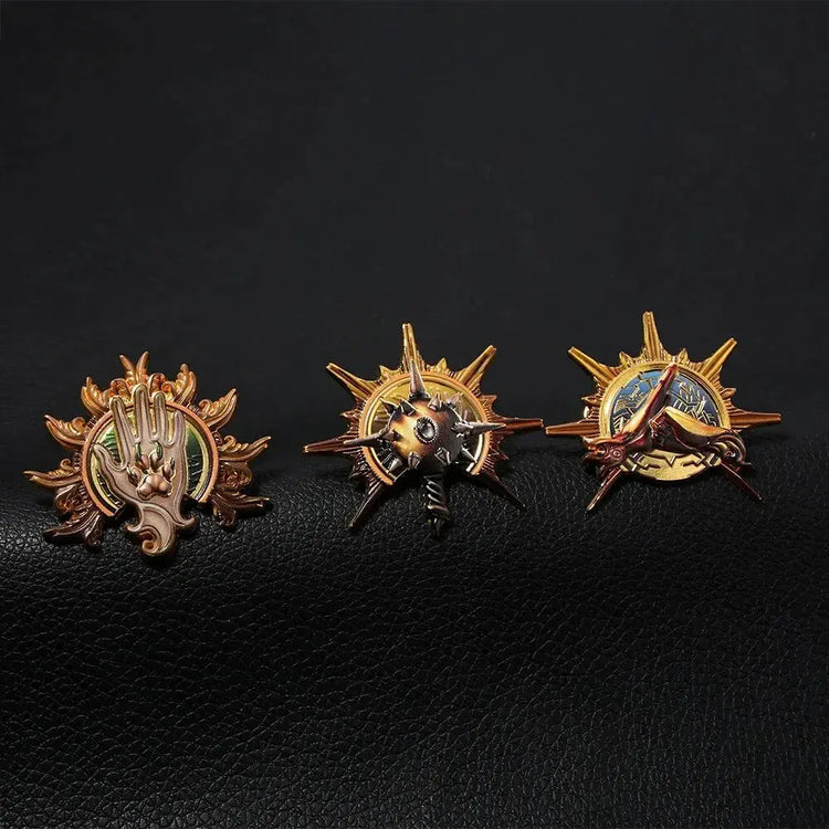 Baldur’s Gate 3 Cosplay Badge Pins – Unisex Metal Brooches for Barbarian, Fighter, Warlock & RPG Fans Gamers Guild