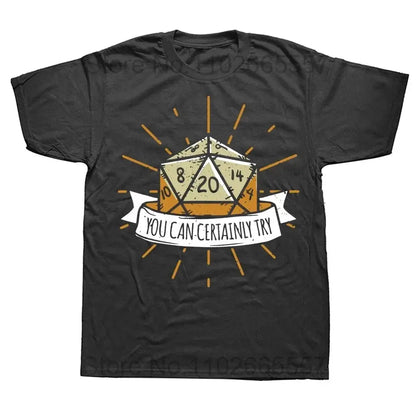“I Have a Plan” D20 Graphic Tee – Casual Cotton Streetwear for D&D Fans Gamers Guild