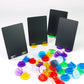 Translucent Plastic Card Stands – 50 PCS Multi-Color Holders for Board Games, RPGs & Display Props Gamers Guild