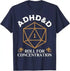 ADHD&D Roll for Concentration T-Shirt – Funny RPG Graphic Tee | Vintage Gamer Shirt for Men & Women Gamers Guild