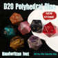 Crystal Quartz D20 – Handwritten Font Gemstone Dice for DND, Pathfinder & RPG Star Path Adventures Gamers Guild