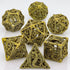 7-Piece Hollow Dragon Metal Dice Set – Intricately Carved Polyhedral Dice for Dungeons & Dragons, Pathfinder & RPG Tabletop Games Gamers Guild