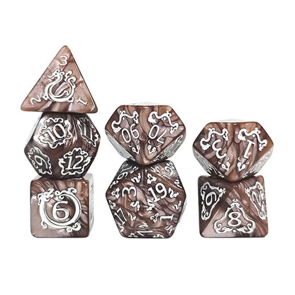 Polyhedral Dices Dragon Pattern Set