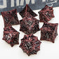 Tree Root Metal Dice Set – Red Polyhedral Dice for D&D, Pathfinder & RPGs Gamers Guild