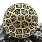 Hollow Metal D100 Dice – 100-Sided Dragon Engraved Brass Die for Dungeons & Dragons, Pathfinder & RPG Tabletop Games Gamers Guild