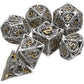 7-Piece Hollow Flying Dragon Metal Dice Set – Polyhedral RPG Dice for Dungeons & Dragons, Pathfinder & Tabletop Games Gamers Guild