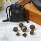 7-Piece Bronze Metal Polyhedral Dice Set – Durable RPG Dice for Dungeons & Dragons, MTG & Tabletop Games Gamers Guild