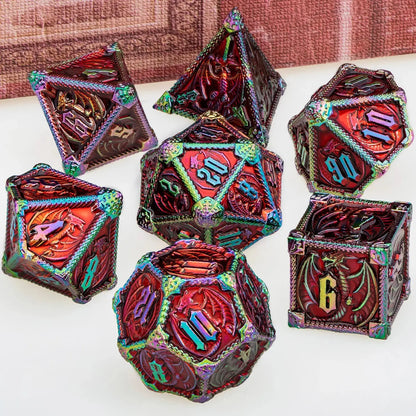 Metal DND Dice Set – Heavyweight Polyhedral Dice for Dungeons & Dragons & RPGs Gamers Guild