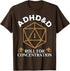 ADHD&D Roll for Concentration T-Shirt – Funny RPG Graphic Tee | Vintage Gamer Shirt for Men & Women Gamers Guild