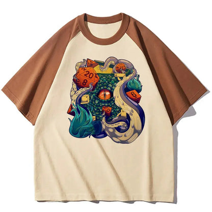 Dungeons & Dragons Women’s Cartoon Graphic Tee – Funny Casual T-Shirt with O-Neck, Half Sleeves & Broadcloth Comfort Gamers Guild