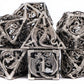 7-Piece Hollow Dragon Metal Dice Set – Intricately Carved Polyhedral Dice for D&D, Pathfinder & RPG Tabletop Games Gamers Guild