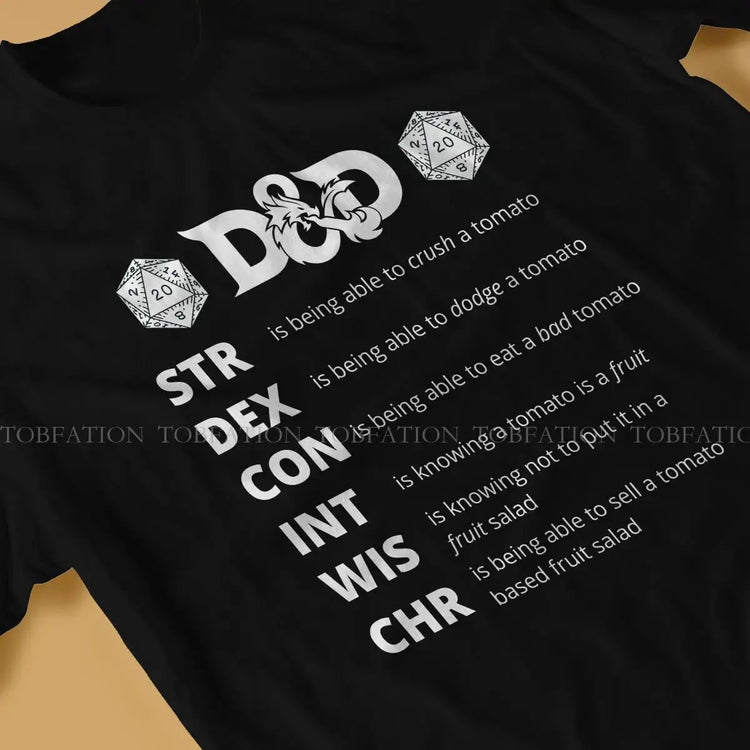 Hip Hop DnD T-Shirt – Fluffy Printed Cotton Tee | Creative Gamer Gift for Men Gamers Guild