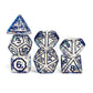 Dice Set Blue Magic Resin Polyhedral