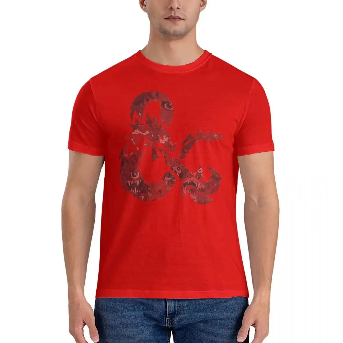 Bestiary Ampersand T-Shirt – 100% Cotton Dungeons & Dragons Tee for Men, Casual Short Sleeve RPG Apparel Gamers Guild