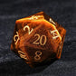 Tigerite Pirate Dice Set – 7pc Resin Polyhedral Dice with Golden Script for DND, COC & RPG Tabletop Play Gamers Guild