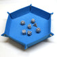 Foldable Hexagon Dice Tray – Felt Rolling Tray for DND, RPG & Tabletop Games Gamers Guild