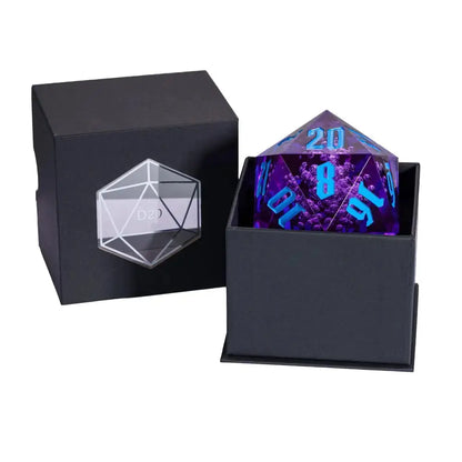 Crystal 55mm D20 Dice – Oversized Acrylic Polyhedral Die for D&D, RPGs & Party Games  Transparent or Solid Color Gamers Guild