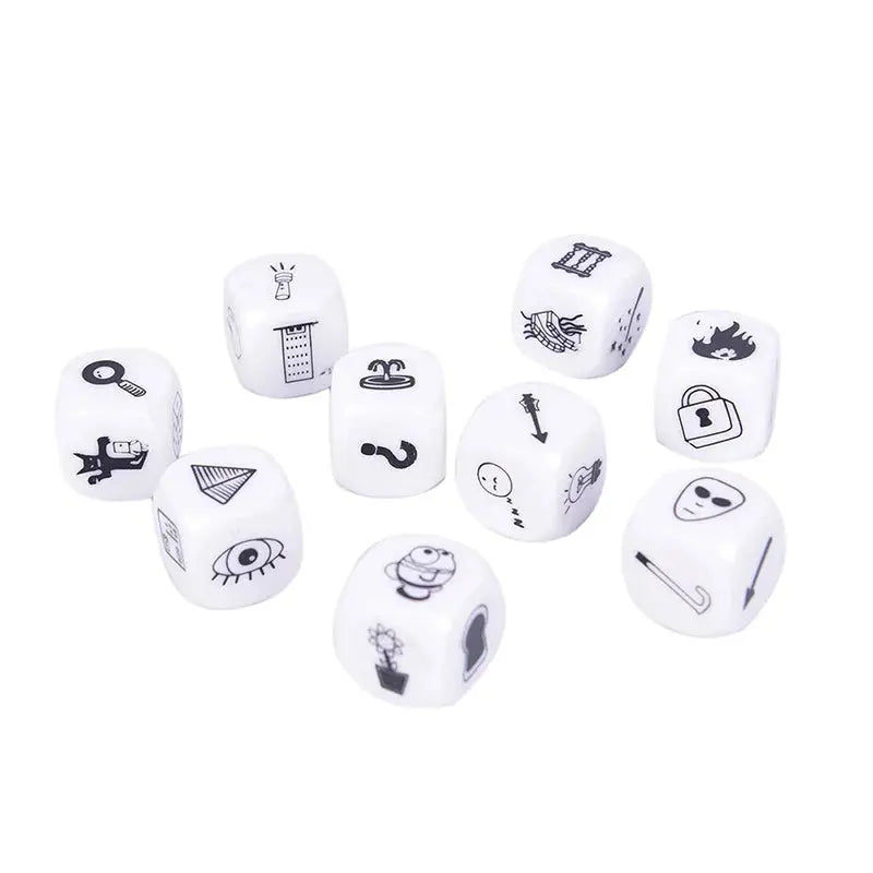 Story Dice Set – 9-Piece Acrylic Puzzle Dice for Creative Storytelling & Board Games  Kids & RPG-Friendly Gamers Guild