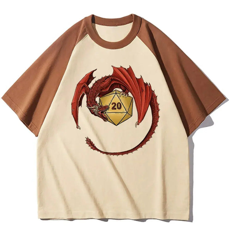 Dungeons & Dragons Women’s Cartoon Graphic Tee – Funny Casual T-Shirt with O-Neck, Half Sleeves & Broadcloth Comfort Gamers Guild