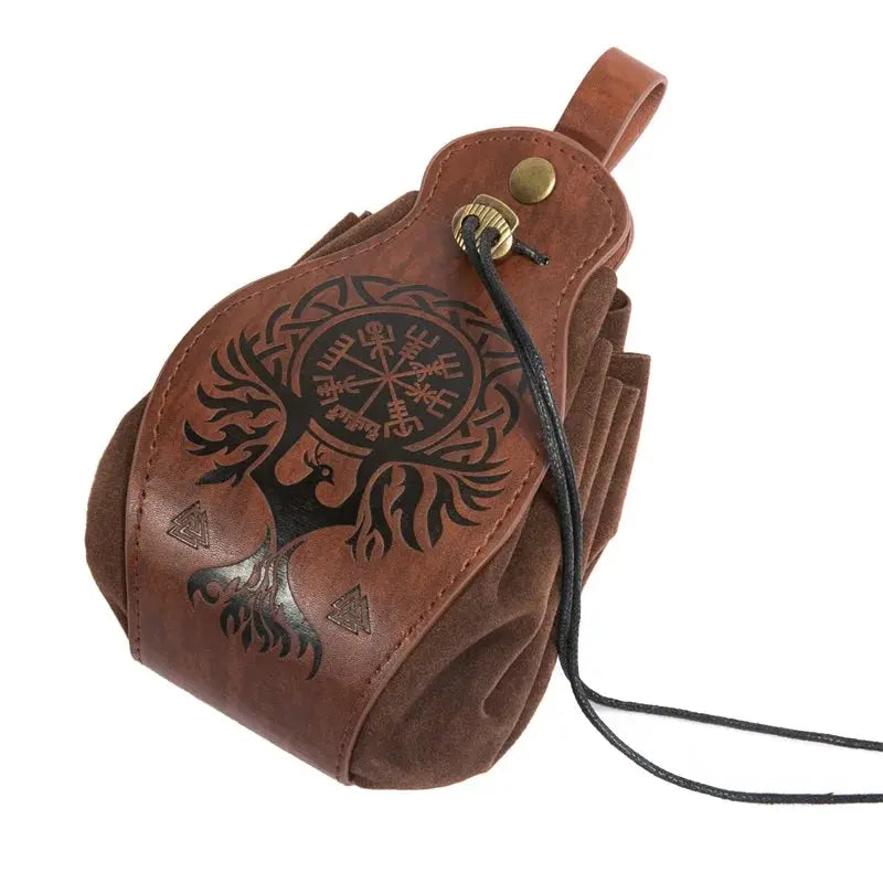 PU Leather Bag For DND Dice Game Tray 5 Celtic Designs Cute Drawstring Pouch For D&D Roleplaying RPG Gift Ideas Coin Purse Gamers Guild