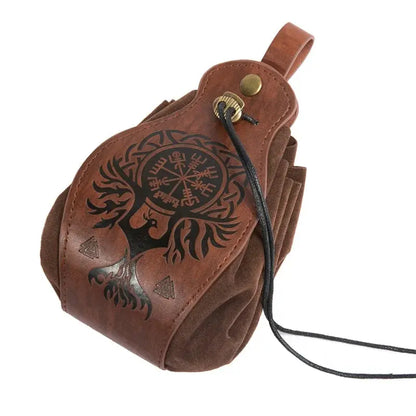 PU Leather Bag For DND Dice Game Tray 5 Celtic Designs Cute Drawstring Pouch For D&D Roleplaying RPG Gift Ideas Coin Purse Gamers Guild