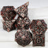 Tree Root Metal Dice Set – Red Polyhedral Dice for D&D, Pathfinder & RPGs Gamers Guild