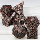 Tree Root Metal Dice Set – Red Polyhedral Dice for D&D, Pathfinder & RPGs Gamers Guild