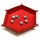 Foldable Hexagon Dice Tray – Felt Rolling Tray for DND, RPG & Tabletop Games Gamers Guild