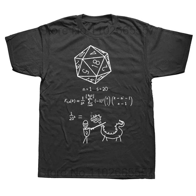 “I Have a Plan” D20 Graphic Tee – Casual Cotton Streetwear for D&D Fans Gamers Guild