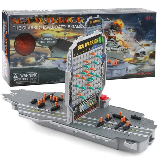 Sea Warrior Battleship Board Game – 2-Player Naval Strategy Game for Kids & Families | Interactive Tabletop Gift for Parties & Holidays Gamers Guild